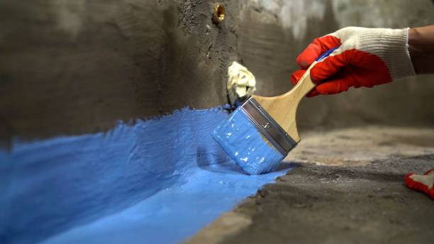 Commercial Waterproofing project at a Mays Landing, NJ business property by SJ Waterproofing Pros